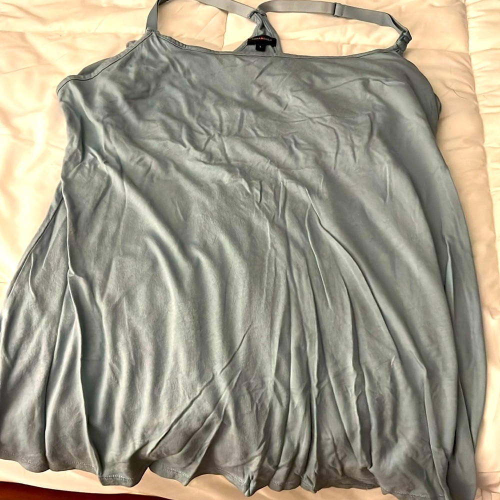 Cosabella Light Blue Satin Slip Chemise